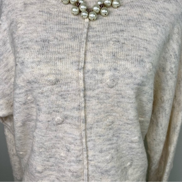 William Rast Alpaca mix gray v- back knit dot sweater size S - Picture 7 of 10